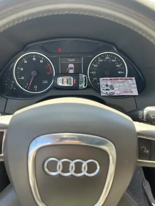 Audi Flip Key In Sports Car Cup Holder After Completion - EZ Car Keyz Concha Loma, Carpinteria