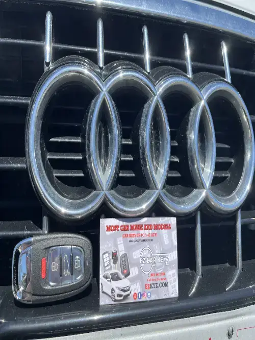 Audi Smart Key On Family Car Dashboard - EZ Car Keyz Ellwood, Goleta