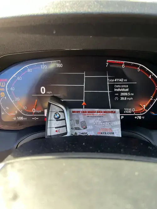 Bmw Newly Made Push To Start Key On Family Car Hood - EZ Car Keyz West Santee, Santee