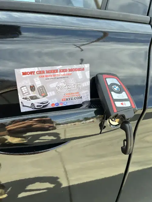 Bmw Remote Head Key On Truck Center Console - EZ Car Keyz Premium Outlets Area, Camarillo