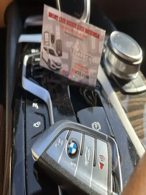 Cadillac Transponder Key On Family Car Center Console - EZ Car Keyz Via Real Corridor, Carpinteria