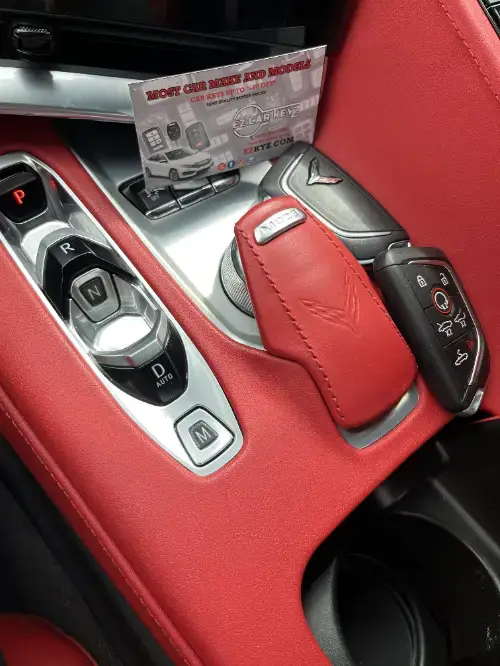 Chevrolet Corvette Flip Key On Compact Car Cup Holder - EZ Car Keyz Funk Zone, Santa Barbara
