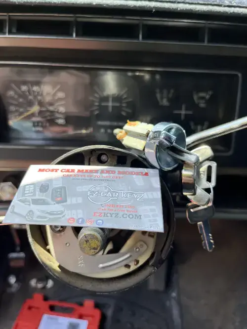 Chevrolet Just Finished Key Fob On Family Van Dashboard - EZ Car Keyz Funk Zone, Santa Barbara