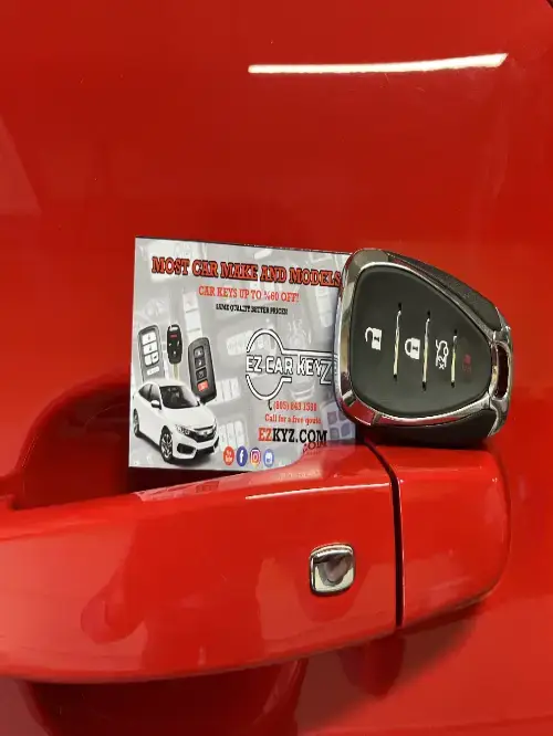 Chevrolet Push To Start Key On Sedan Center Console - EZ Car Keyz Loma Alta, Oceanside