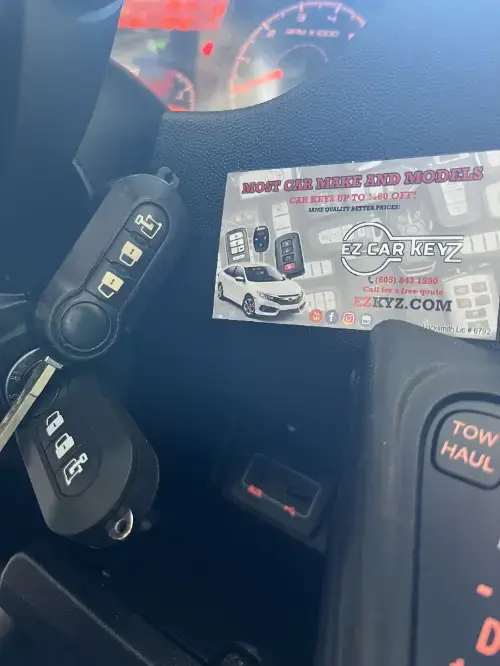 Dodge Ram Key Fob Replacement On Door Panel Pocket - EZ Car Keyz Downtown Encinitas, Encinitas