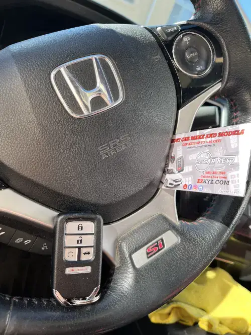 Honda Key Fob On Sedan Driver Seat - EZ Car Keyz Downtown Encinitas, Encinitas