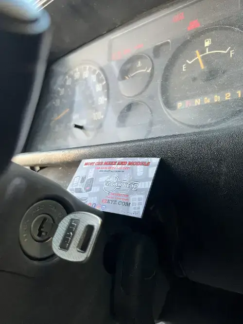 Isuzu Transponder Key On Truck Steering Wheel - EZ Car Keyz Ellwood, Goleta
