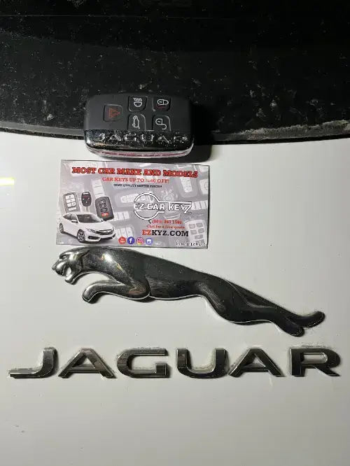 Jaguar Push To Start Key On Luxury Car Driver Seat - EZ Car Keyz Oxnard Shores, Oxnard