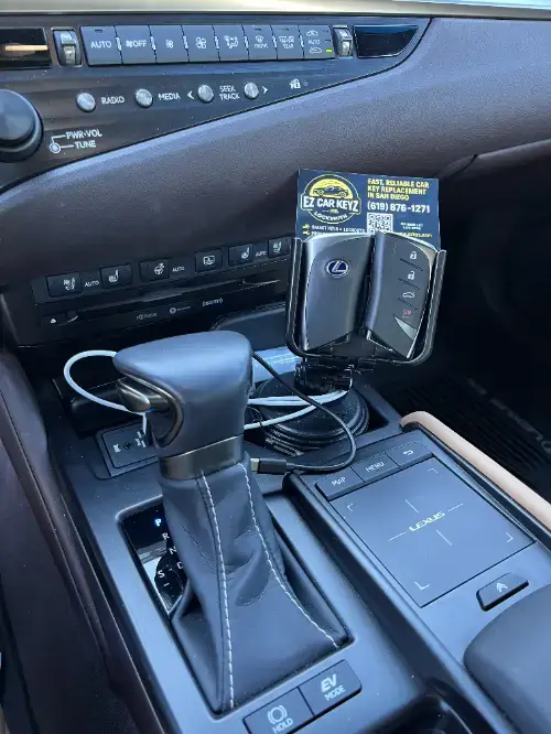 Lexus Smart Key On Truck Steering Wheel Leather Wrap - EZ Car Keyz Carmel Valley, Del Mar