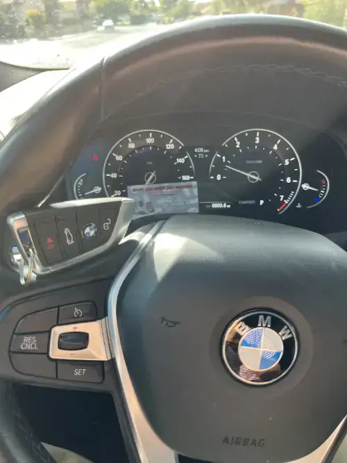 Mercedes Smart Key On Sports Car Gear Shift Console - EZ Car Keyz Westside, Santa Barbara