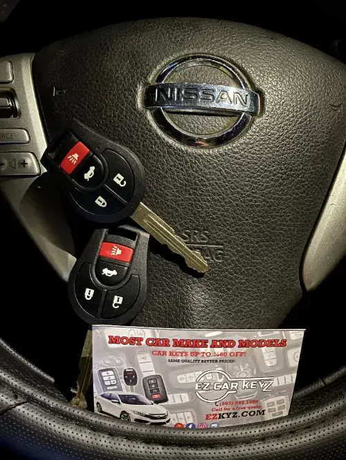 Nissan Key Fob On Suv Dashboard - EZ Car Keyz Marina West, Oxnard
