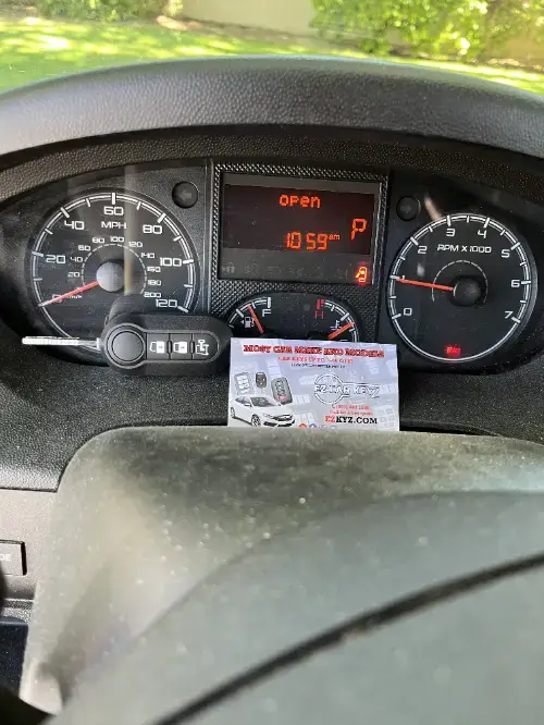 Toyota Key Fob On Compact Car Gear Shift - EZ Car Keyz Meiners Oaks, Ojai