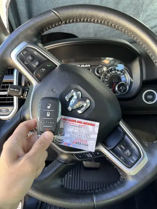 Toyota Key Fob On Sports Car Seat - EZ Car Keyz Upper Village, Montecito