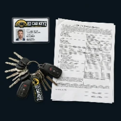 BSIS-licensed keyring and paperwork for Carpinteria - insured and NASTF-certified mobile locksmith