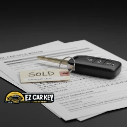 Used car lot with a sold-car key tag - El Cajon Main Street independents and Mossy Nissan single-key handoffs