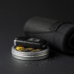 Wetsuit with a key hide tin - Moonlight and Swami surfer key loss pattern