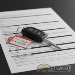 Flip key on a dealership document - Escondido Auto Park 19-brand cluster key appointments