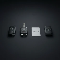 Subaru, Toyota, Tesla, and Honda keys - the Goleta IV and tech corridor vehicle mix