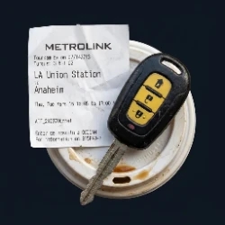 Moorpark Metrolink High Street park-and-ride commuter key and fob