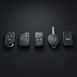 Ford F-150, Toyota Tacoma, Dodge Charger, Chevy Camaro, and Jeep Wrangler keys - Oceanside Camp Pendleton mix