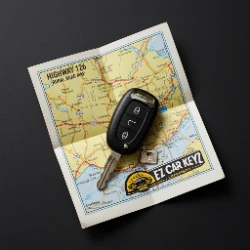 Ford truck key along the Highway 126 corridor between Santa Paula and Fillmore