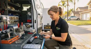 EZ Car Keyz locksmith technician on-site in Santa Paula
