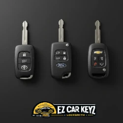 Toyota Tacoma, Ford F-150, and Chevy Silverado truck keys - the Santa Paula work truck mix