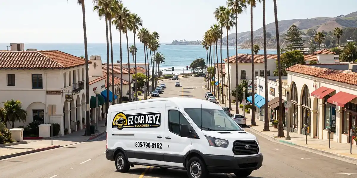 EZ Car Keyz mobile locksmith service van in Carpinteria
