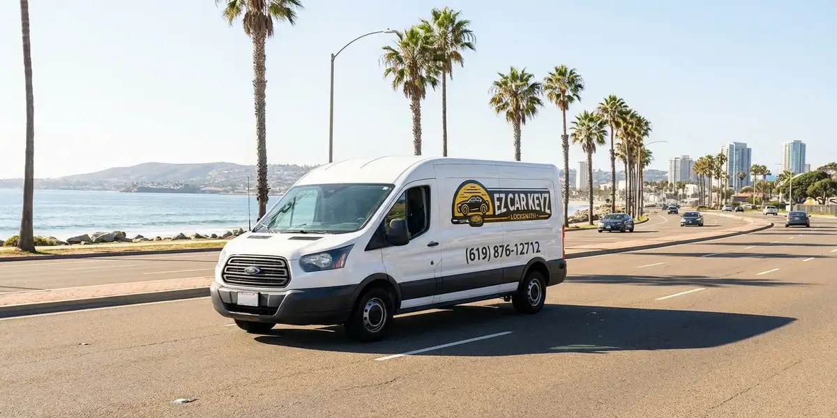 EZ Car Keyz mobile locksmith service van in Chula Vista