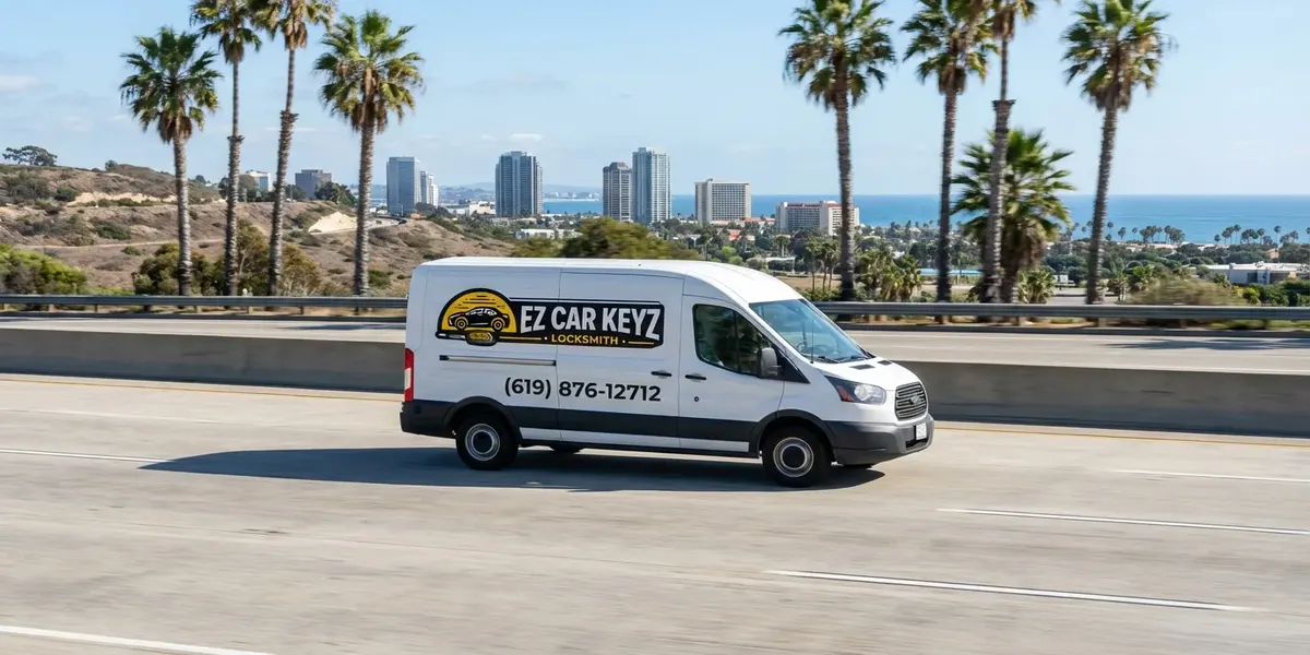 EZ Car Keyz mobile locksmith service van in El Cajon