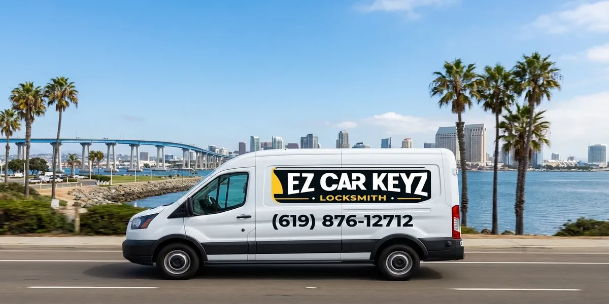 EZ Car Keyz mobile locksmith service van in Escondido