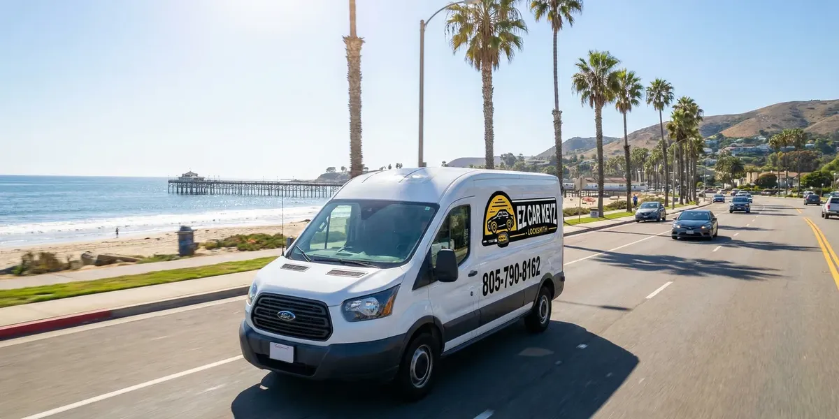 EZ Car Keyz mobile locksmith service van in Goleta