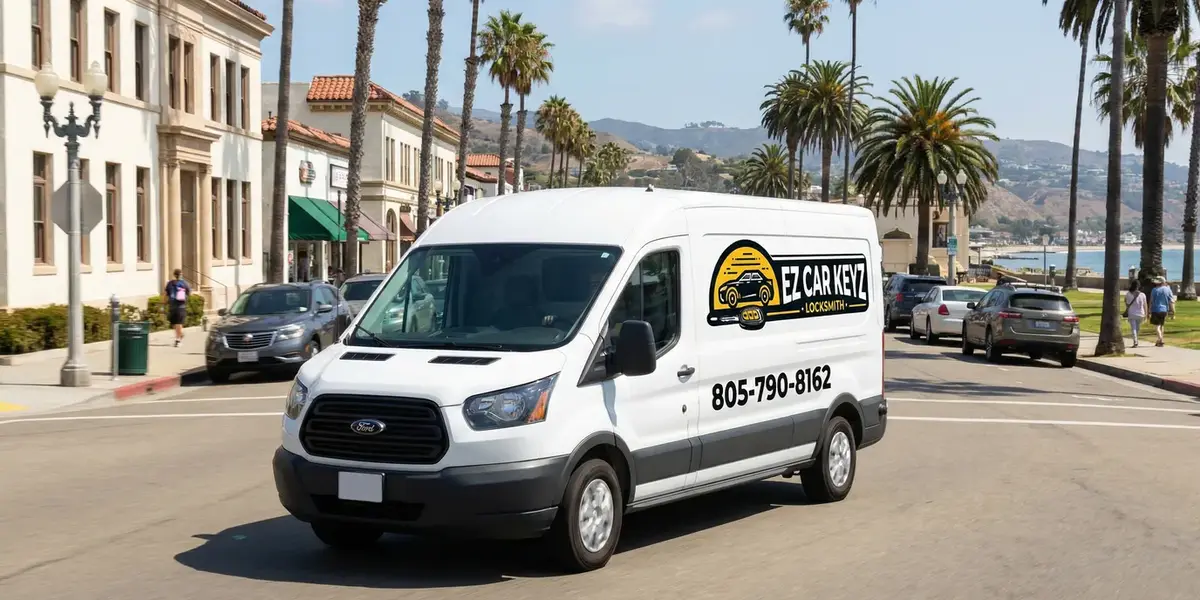 EZ Car Keyz mobile locksmith service van in Ojai