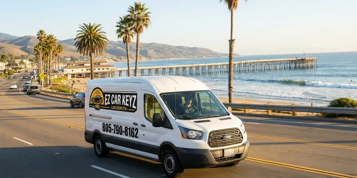 EZ Car Keyz mobile locksmith service van in Oxnard