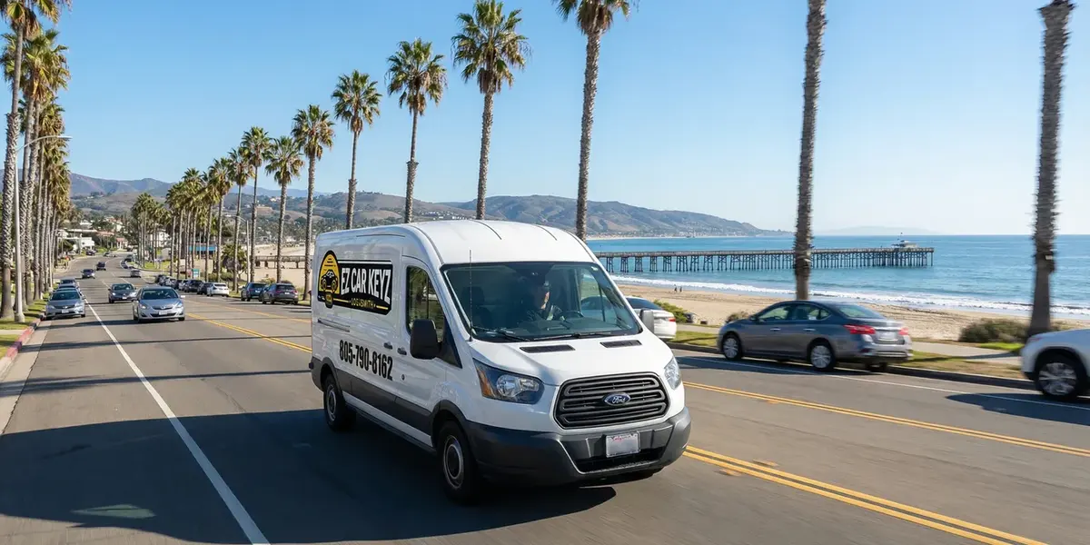 EZ Car Keyz mobile locksmith service van in Port Hueneme