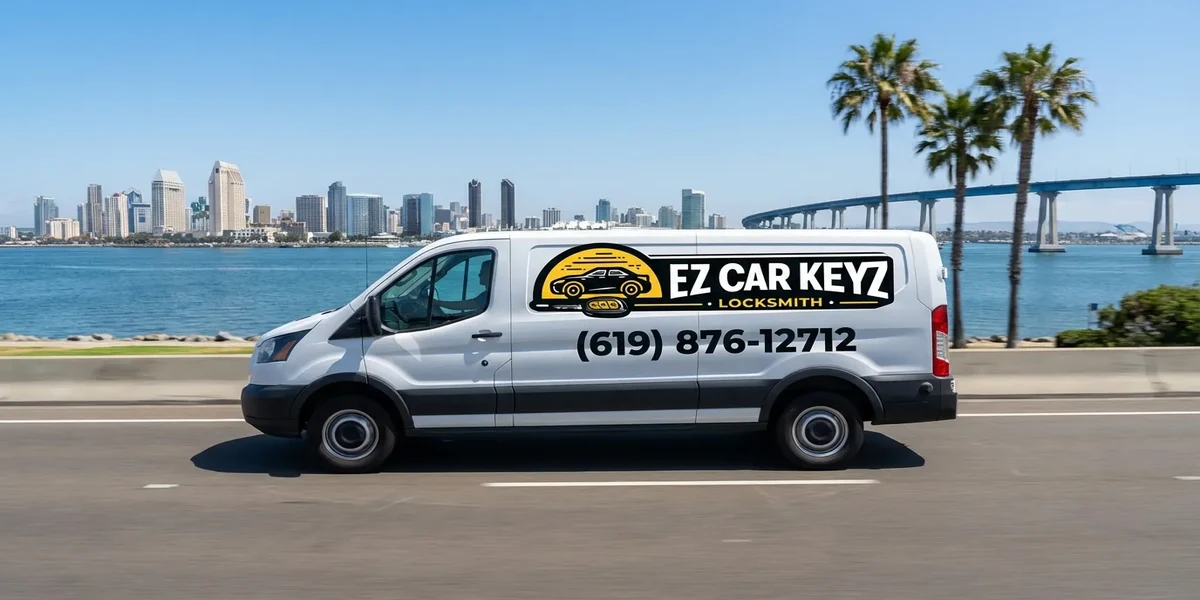 EZ Car Keyz mobile locksmith service van in Ramona