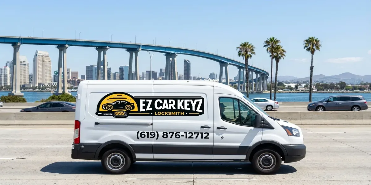 EZ Car Keyz mobile locksmith service van in San Ysidro