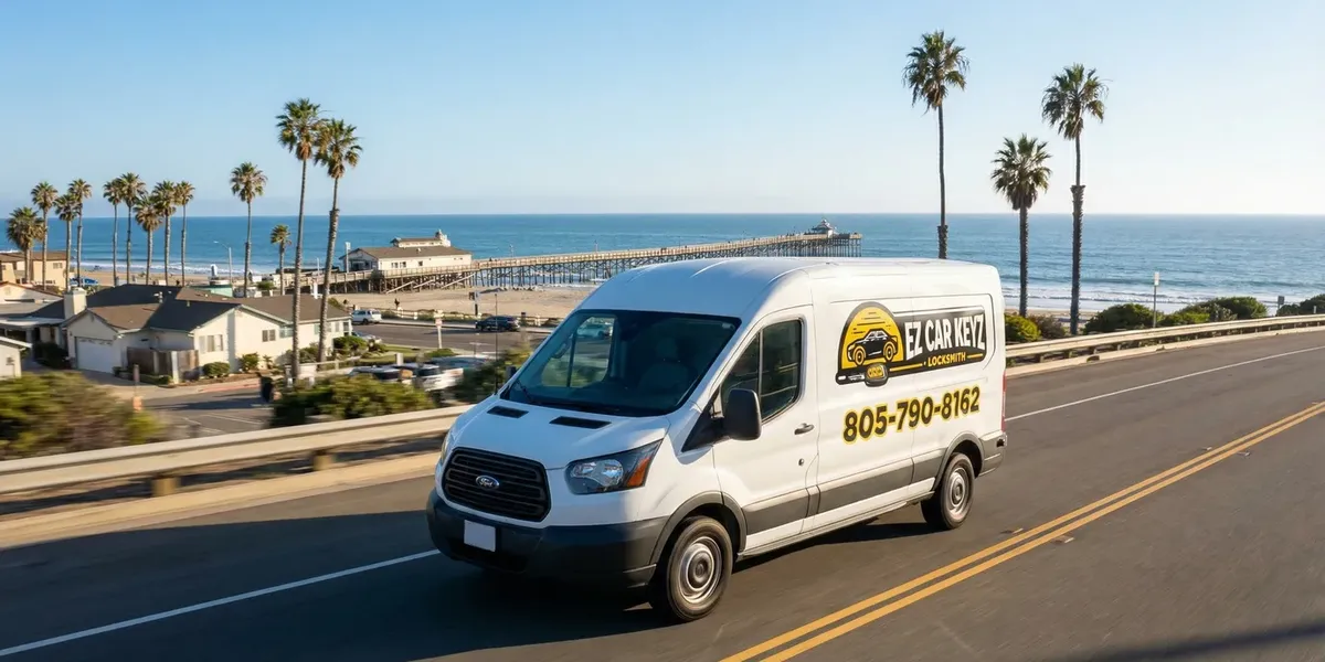 EZ Car Keyz mobile locksmith service van in Santa Barbara