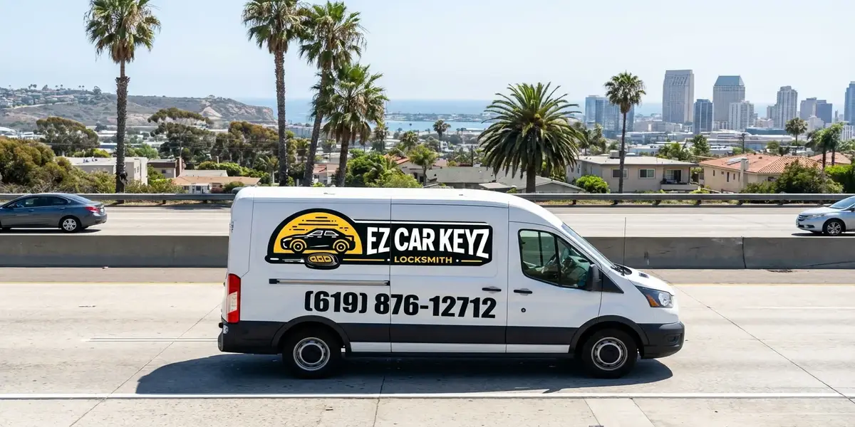 EZ Car Keyz mobile locksmith service van in Santee