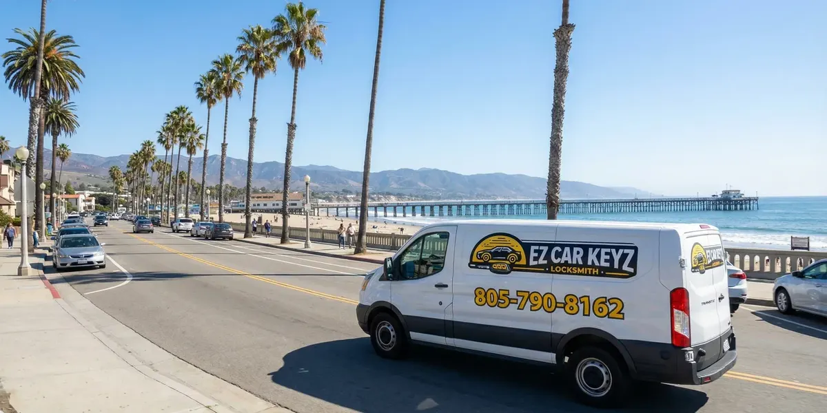 EZ Car Keyz mobile locksmith service van in Westlake Village