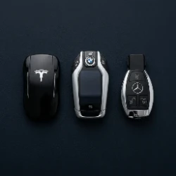 Tesla, BMW, and Mercedes key fobs - Solana Beach top three vehicle makes