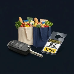Spring Valley apartment lockout with a grocery bag - Bancroft Drive family parking call