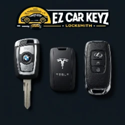 BMW, Tesla, and Lexus luxury car keys - Amgen campus and Rusnak Auto Mall in Thousand Oaks