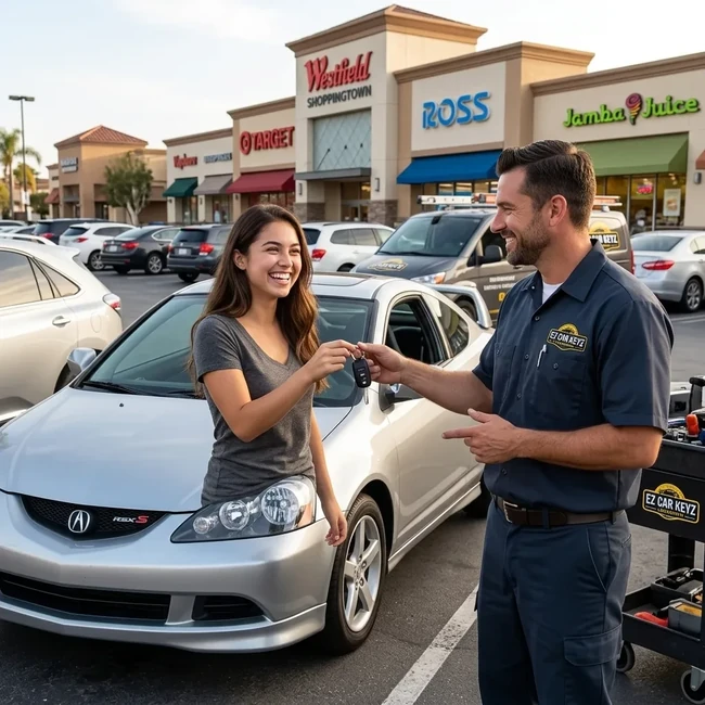 Acura RSX key replacement in San Diego County
