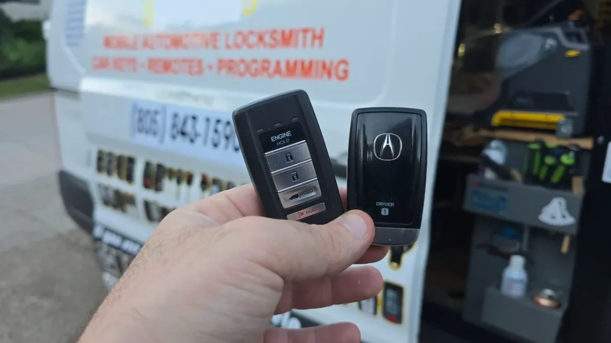 2021 Acura TLX key replaced in your driveway in National City CA