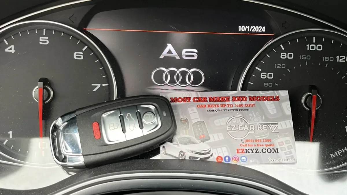 Licensed locksmith replacing 2006 Audi A4 key in Spring Valley CA