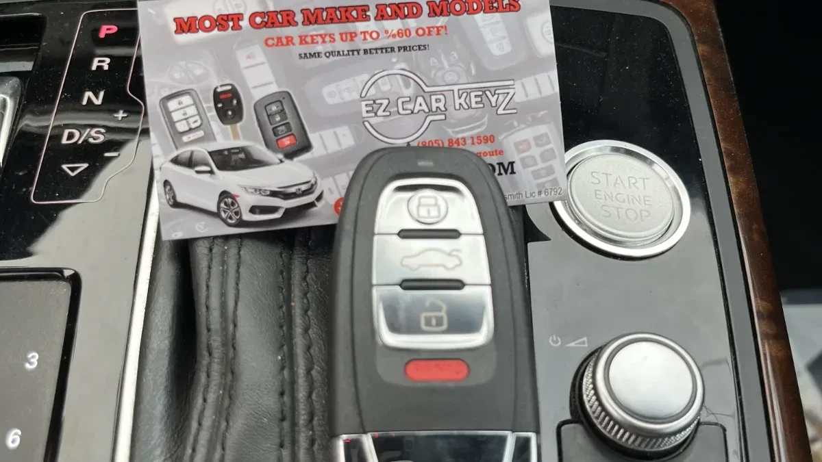 2010 Audi R8 key replaced in your driveway in San Diego CA