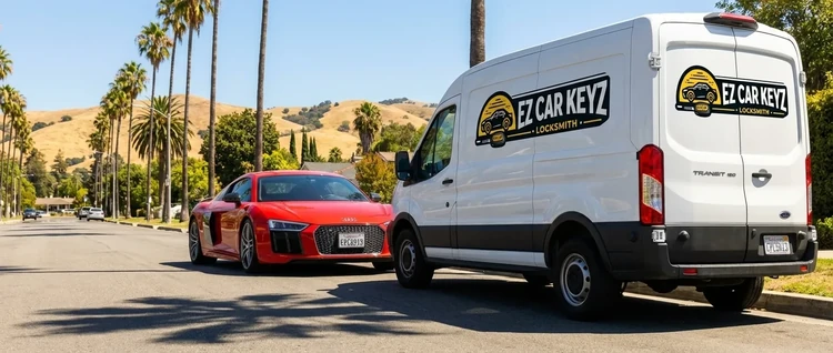 Audi R8 mobile car key service by EZ Car Keyz in San Diego County
