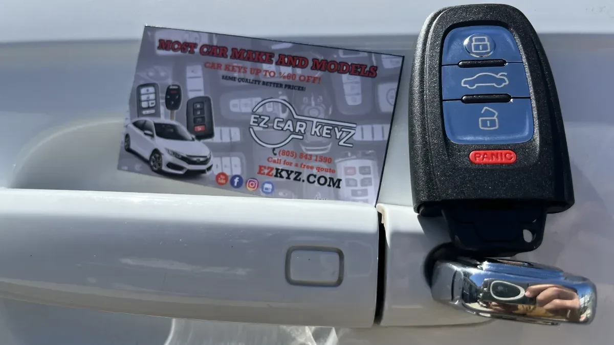 Mobile 2010 Audi S4 key replacement at your location in San Diego CA