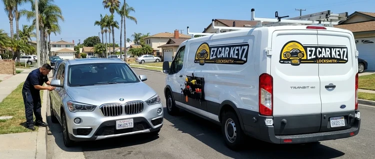 BMW X1 mobile car key service by EZ Car Keyz in San Diego County